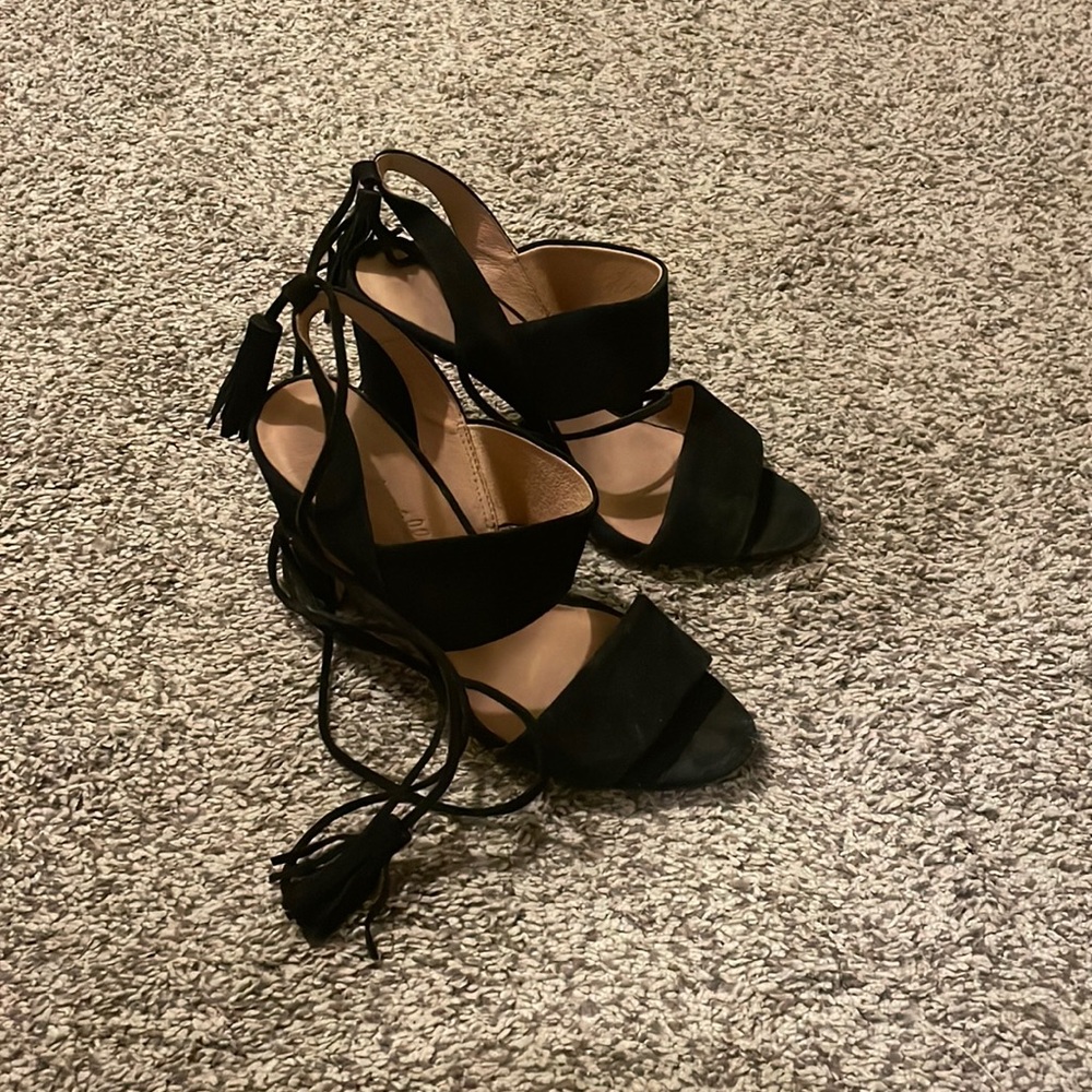 Madewell tassel heels